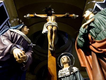 View from beneath the Statuary Group